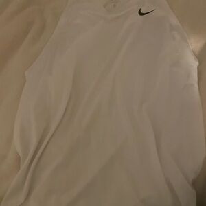 Nike White Athletic Tank